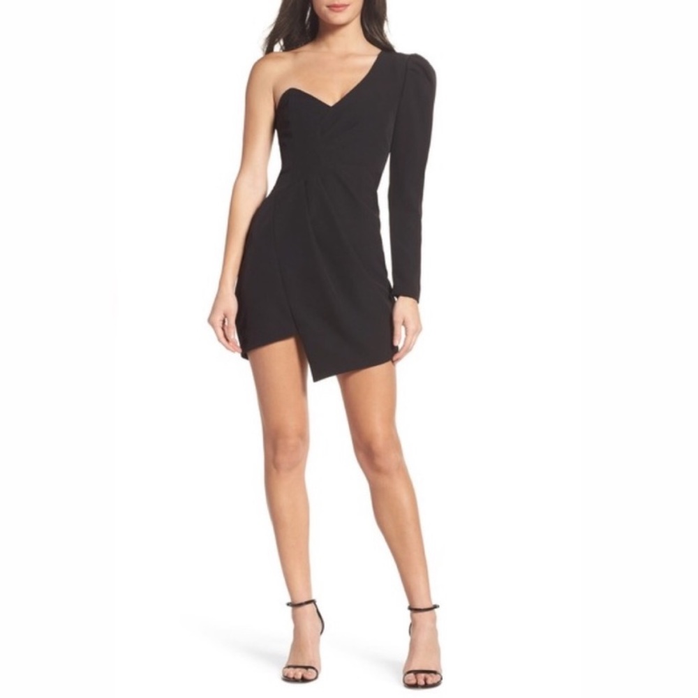 Bardot LBD one shoulder retro dress